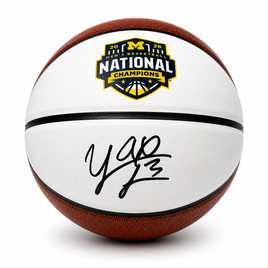 Yaxel Lendeborg Autographed Michigan Wolverines Basketball with JSA CoA