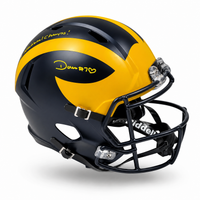 Donovan Edwards Autographed Michigan Wolverines Full-Size Replica Football Helmet JSA CoA