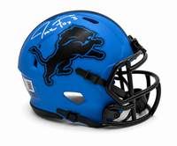 Jack Fox Autographed Detroit Lions Rave Football Mini Helmet Becket CoA