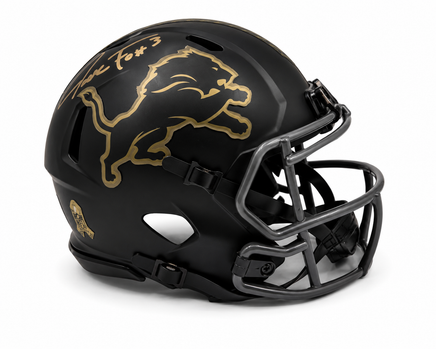 Jack Fox Autographed Detroit Lions STS Football Mini Helmet Becket CoA.