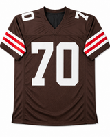 Zak Zinter Autographed Cleveland Browns Custom Football Jersey JSA CoA
