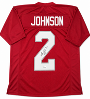 Will Johnson Autographed Arizona Cardinals Custom Football Jersey JSA CoA