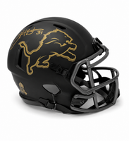 Jake Bates Autographed Detroit Lions Salute to Service Mini Football Helmet Beckett CoA
