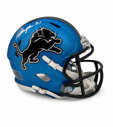 Kerby Joseph Autographed Detroit Lions Alternate Mini Football Helmet JSA CoA.