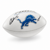 Cory Schlesinger Autographed & Inscribed Detroit Lions Football with Beckett CoA.