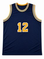 Charlie May Autographed Michigan Wolverines Navy Custom Basketball Jersey with JSA CoA.