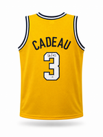 Elliot Cadeau Autographed Michigan Wolverines Maze Custom Basketball Jersey with JSA CoA