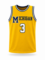 Elliot Cadeau Autographed Michigan Wolverines Maze Custom Basketball Jersey with JSA CoA