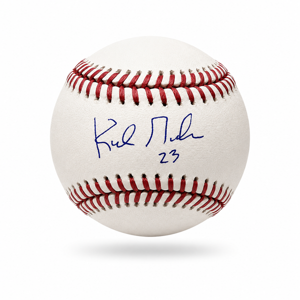 Kirk Gibson Autographed Rawlings Official Major League Baseball Beckett CoA.