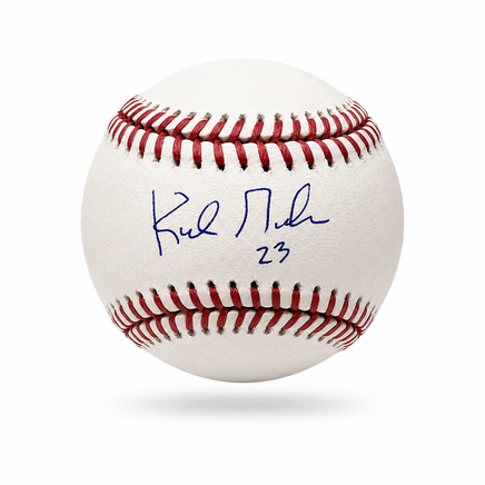 Kirk Gibson Autographed Rawlings Official Major League Baseball Beckett CoA.