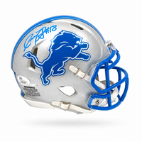 Isaac TeSlaa Autographed Detroit Lions Mini Football Helmet JSA CoA
