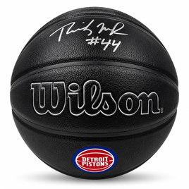 Rick Mahorn Autographed Detroit Pistons Wilson Basketball w/ Beckett CoA