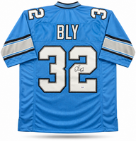 Dré Bly Autographed Detroit Lions Blue Custom Football Jersey JSA CoA