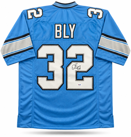Dré Bly Autographed Detroit Lions Blue Custom Football Jersey JSA CoA