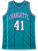 Glen Rice Autographed Charlotte Hornets Custom Basketball Jersey JSA CoA