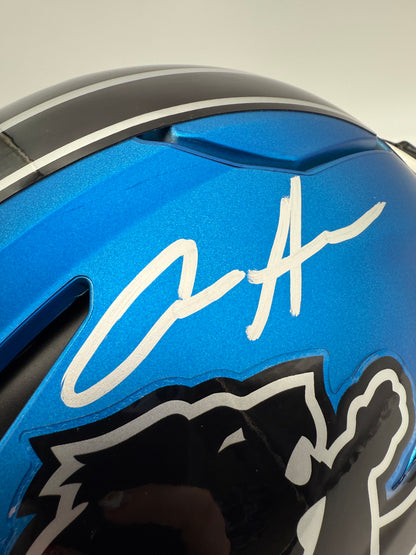 Aidan Hutchinson Autographed Detroit Lions Full Size Alt Speed Flex Helmet Beckett CoA