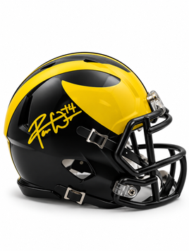 Roman Wilson Autographed Michigan Football Mini Helmet w/ JSA CoA