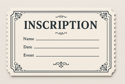 Inscription Ticket